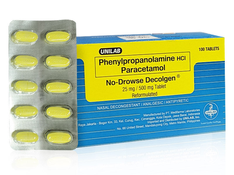 Decolgen Non-Drowsy CPL (Paracetamol) – Genbrand Pharmacy